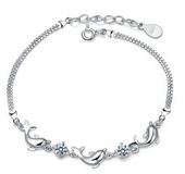 925 pulseras de plata minimalista