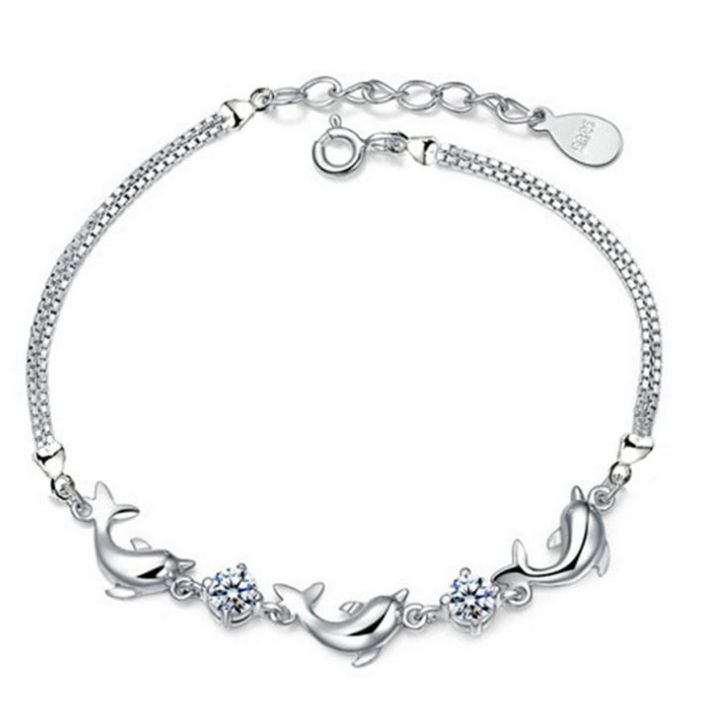 925 pulseras de plata minimalista