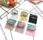 Creative new product ring buckle mobile phone universal lazy marble crystal with diamond ring buckle adhesive bracket