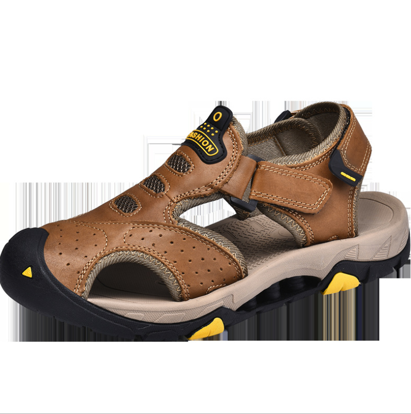 Cross-border large size men's shoes 2020 summer Baotou defense Outdoor sandals men's 38 yards 47 Korean version of dual-use beach shoes