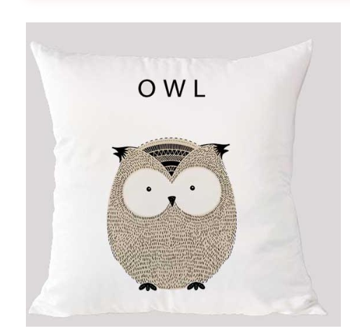 Cartoon animal pillowcase Short plush