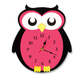 New Arrival Creative Balloon Owl Wall Clock Cartoon Acrylic Mute Children Bedroom Wall Clock Home Decor Christmas Gifts