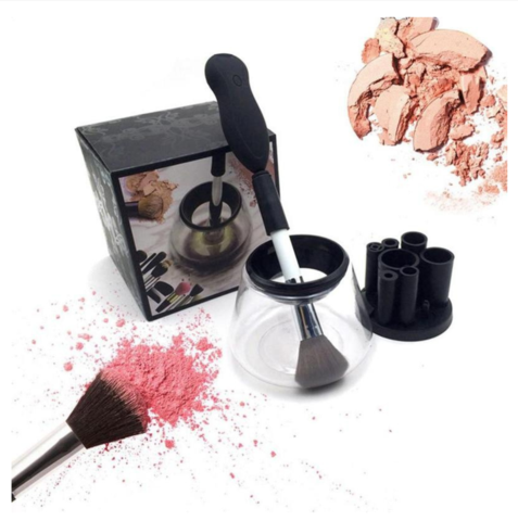 Set de limpiador de pinceles de maquillaje eléctrico