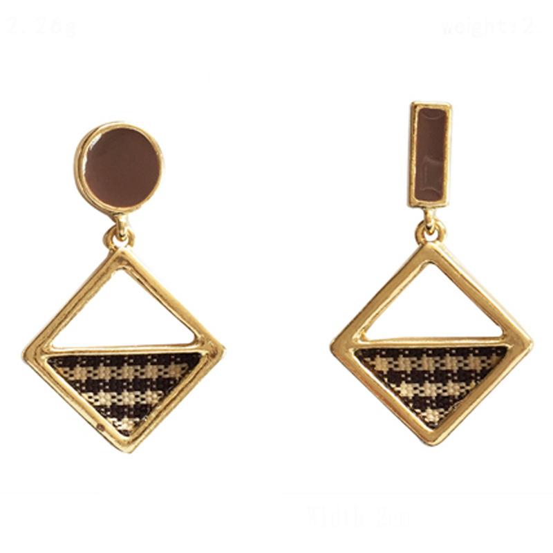 Geometric Round Marble Stud Earrings Various Models