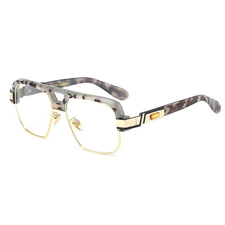 Sunglasses leopard half frame
