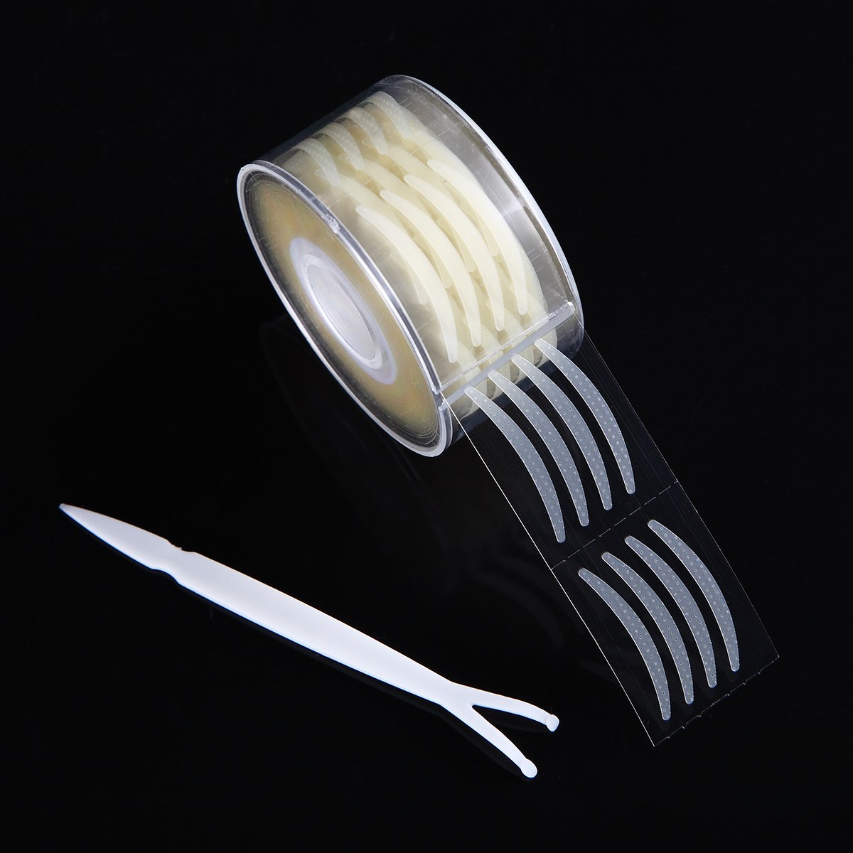 600pcs Makeup Clear Beige Stripe