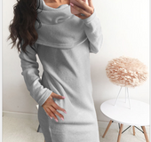 autumn and winter fashion dress popular anti-collar sweater