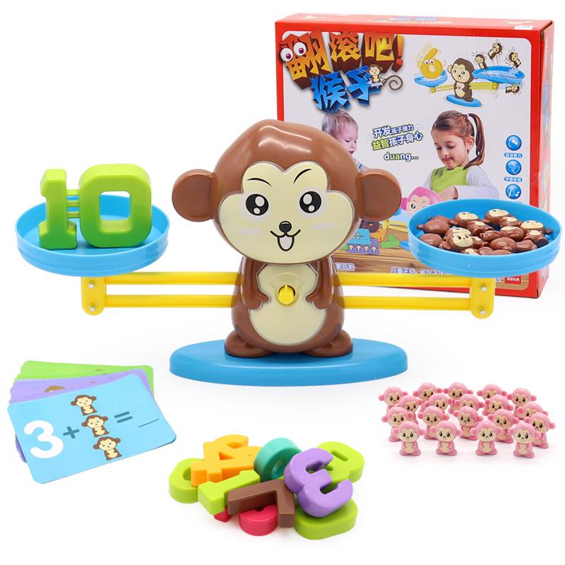 Monkey balance children early digital addition and subtraction toys