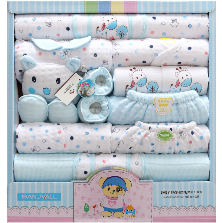 18 sets of baby clothes cotton  gift box