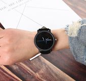 Creative simple ECG pattern trend belt lovers men and women students watch Fashion casual quartz watch