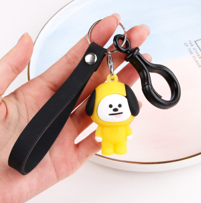 Keychain creative cute schoolbag car pendant gift