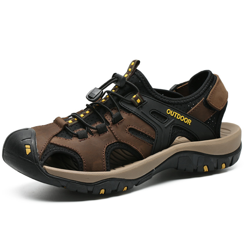 Cross-border large size men's shoes 2020 summer Baotou defense Outdoor sandals men's 38 yards 47 Korean version of dual-use beach shoes