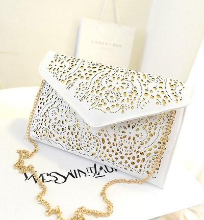 Hollow Out Chain Shoulder Crossbody Hand Bag