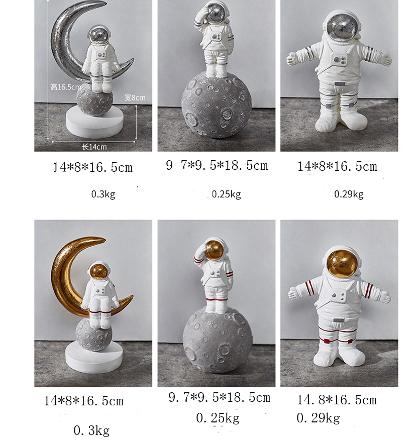 Creative Astronauts Crafts Resin Decoration Coffee Shop Music Bar Cabinet Soft Decorations