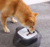 Diamond pet floating bowl detachable non-wet mouth water bowl