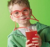 10 x Glasses Straw Funny Straws Kids Party