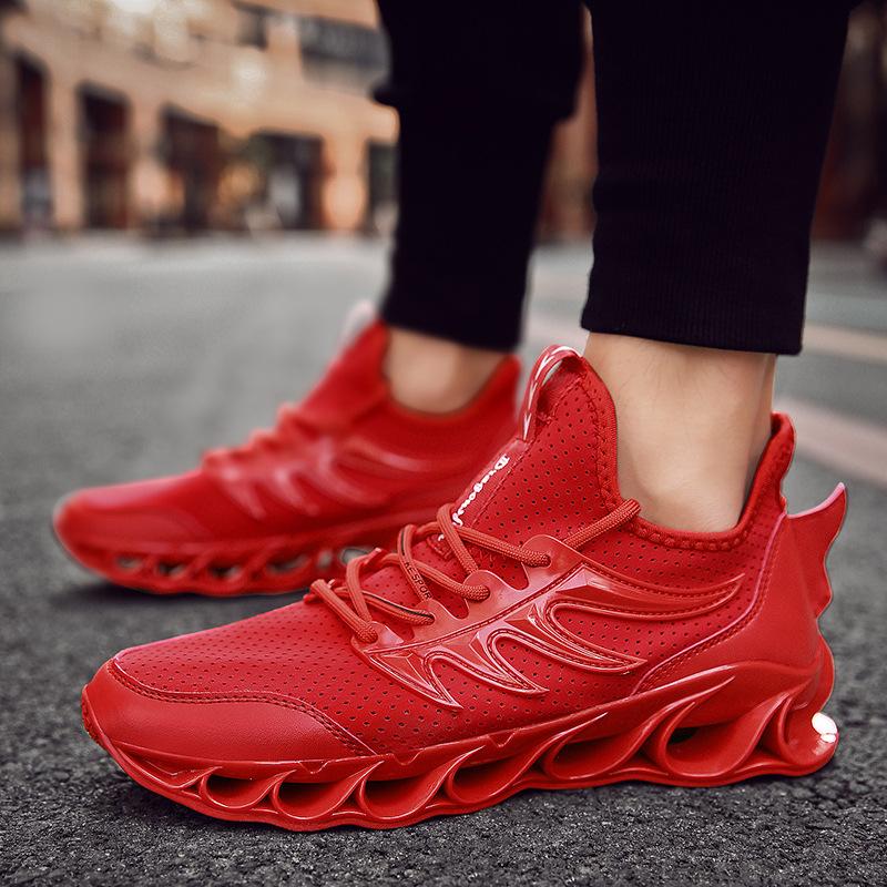 Flying woven wild thick bottom increased sports white shoes casual shoes