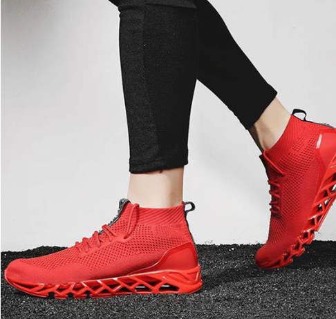 2020 explosion models men's flying weaving mesh shoes sports shoes outdoor running shoes tide men low help shoes