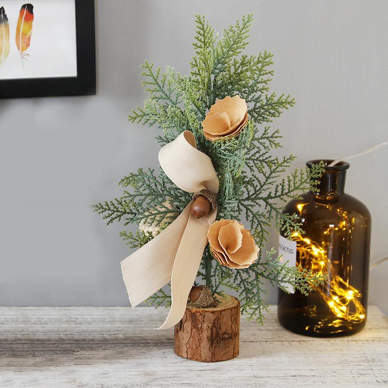 Christmas wrought iron small Christmas tree ornaments