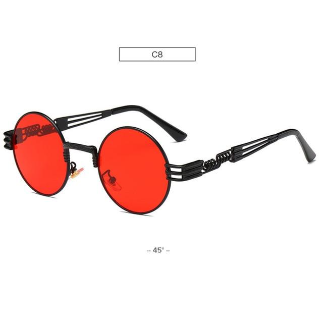 Gold Metal Fashion Steampunk Sunglasses