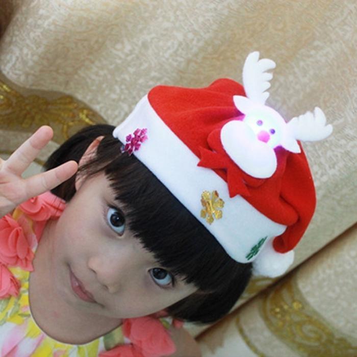 LED glowing christmas hat