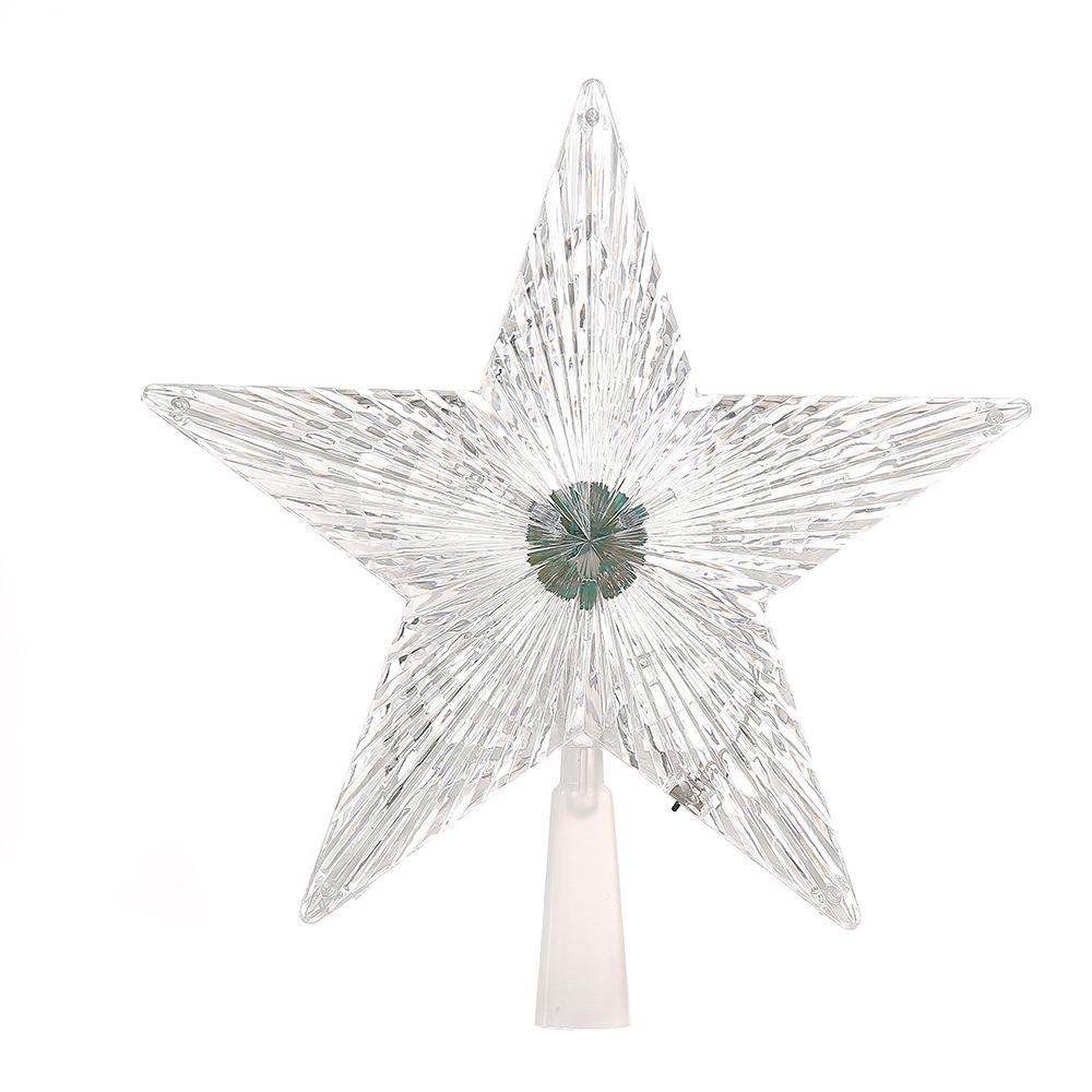 Christmas tree top five angle star LED decorating lamp