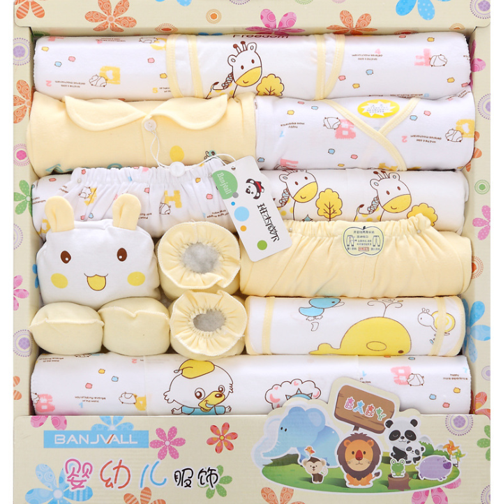 18 sets of baby clothes cotton  gift box