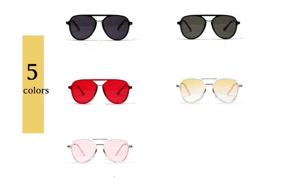 Color lens sunglasses women