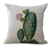 Plant Pillow Cover Succulent Cactus Pillow Case
