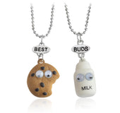 Three-dimensional cookies milk best BUDS necklace