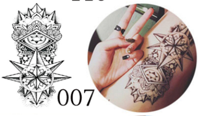 Waterproof tattoo sticker