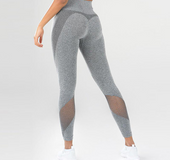 New mesh stitching hip yoga pants sports fitness pants sexy hips leggings