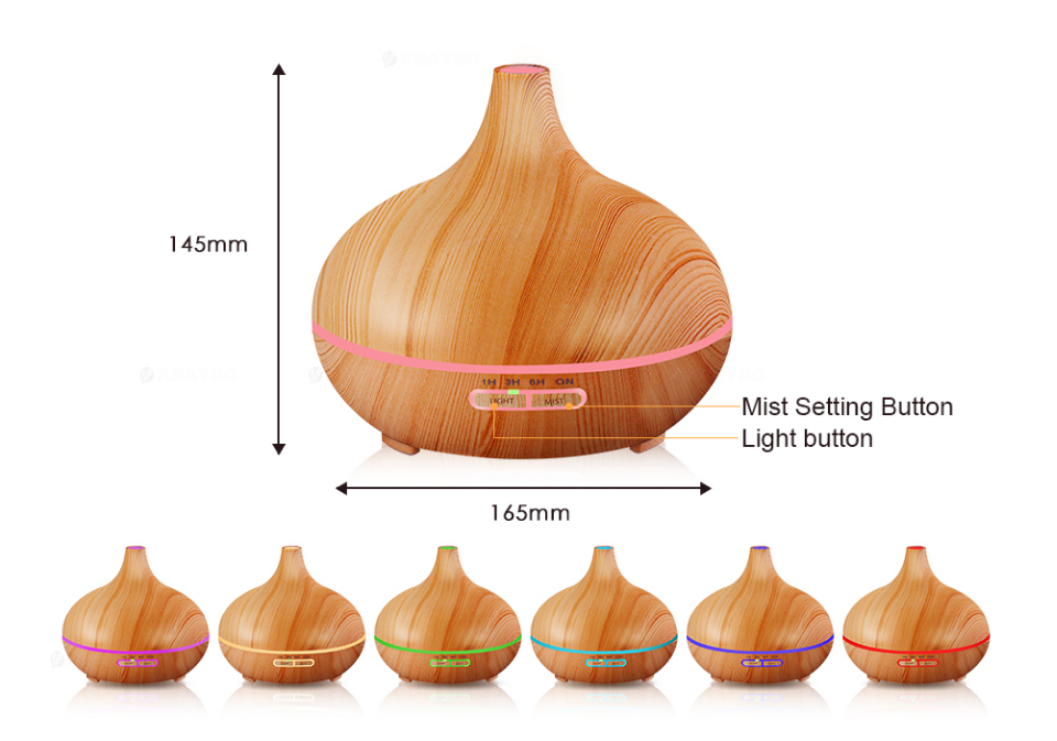 300ml Air Humidifier Essential Oil Diffuser