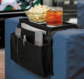 Pockets Sofa Handrail Couch Armrest Arm Rest Organizer Remote Control Holder Bag On TV Sofa