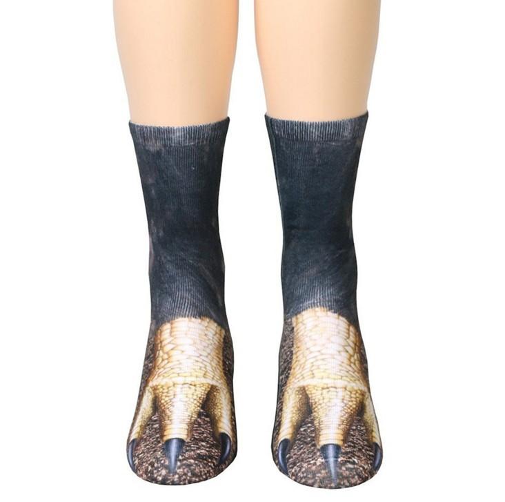 Unisex Adult Animal Paw Crew Socks