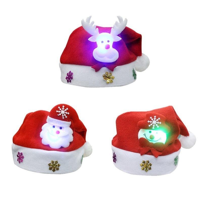LED glowing christmas hat