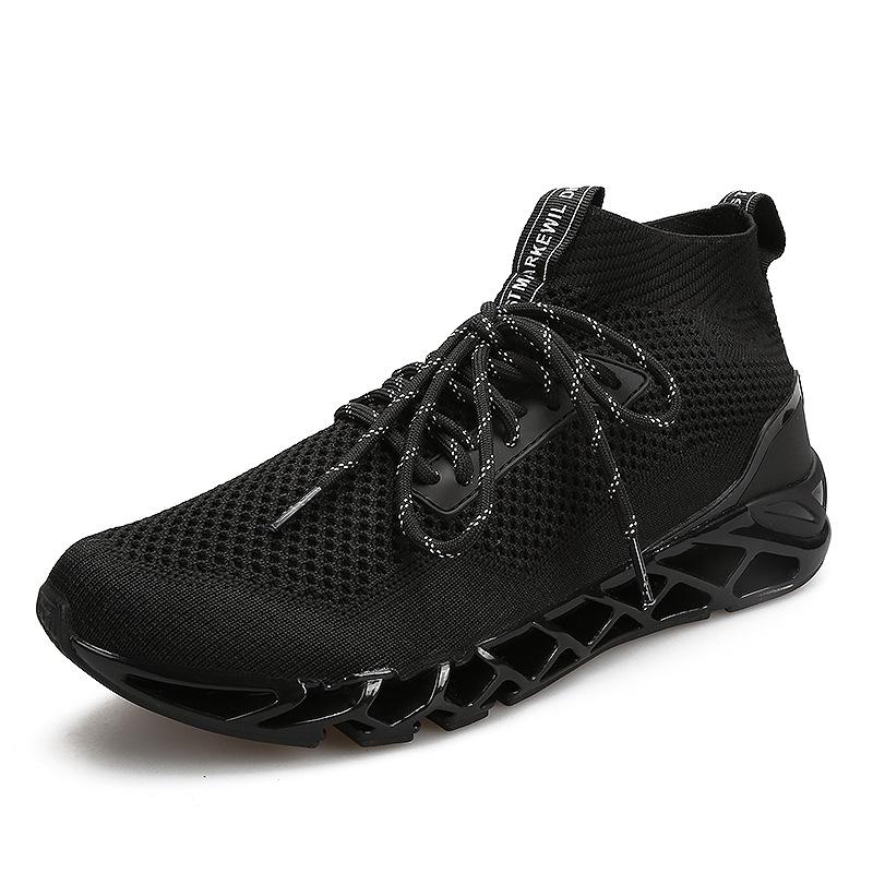 2020 explosion models men's flying weaving mesh shoes sports shoes outdoor running shoes tide men low help shoes