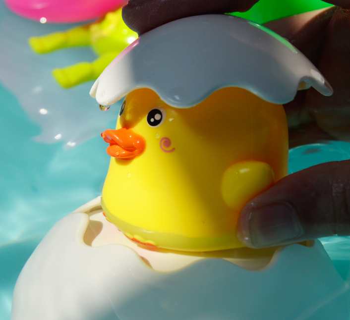 Bath toy raining cloud duck egg children's bathroom shower baby water toys