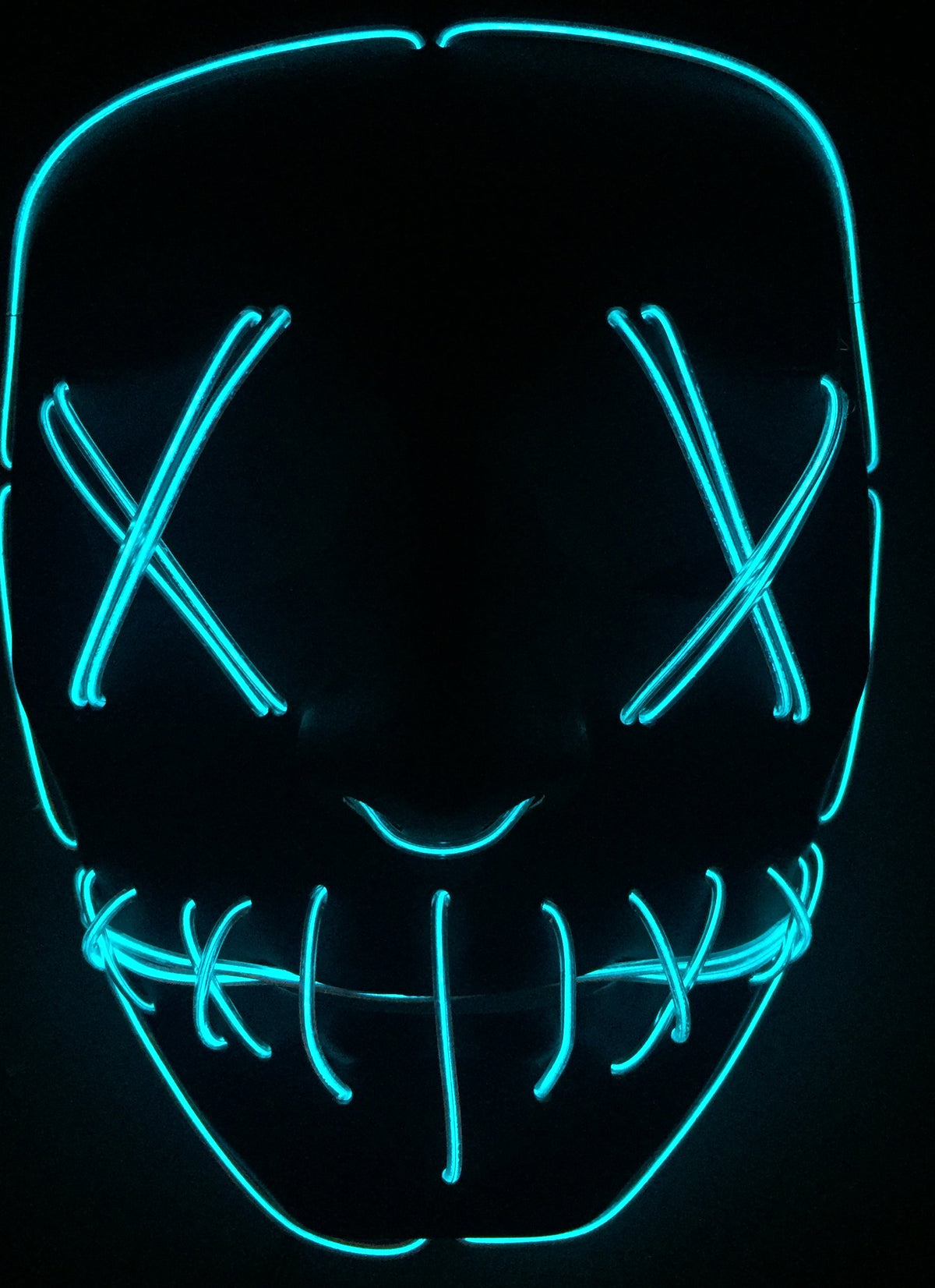 Halloween Led Luminous Mask Horror Grimace Bloody EL wire Halloween Carnaval Party Club Bar DJ Glowing Full Face Masks