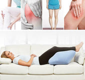 Portable inflatable leg pillow
