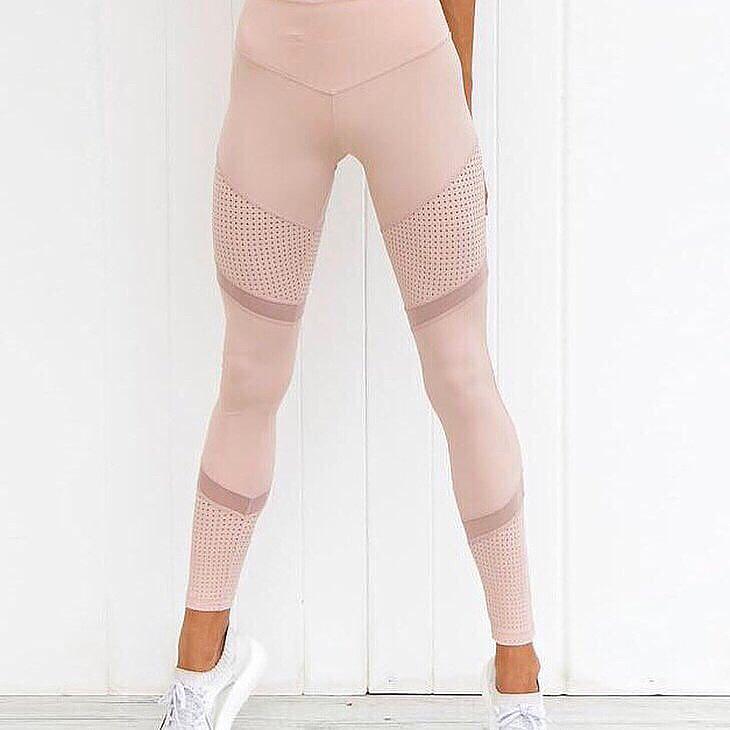 2020 Cross-border New Quick-drying Yoga Pants Double Mesh Sports Fitness Running Leggings Female Spot