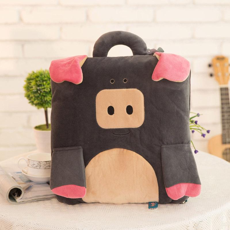 Cartoon pillow blanket plush toy