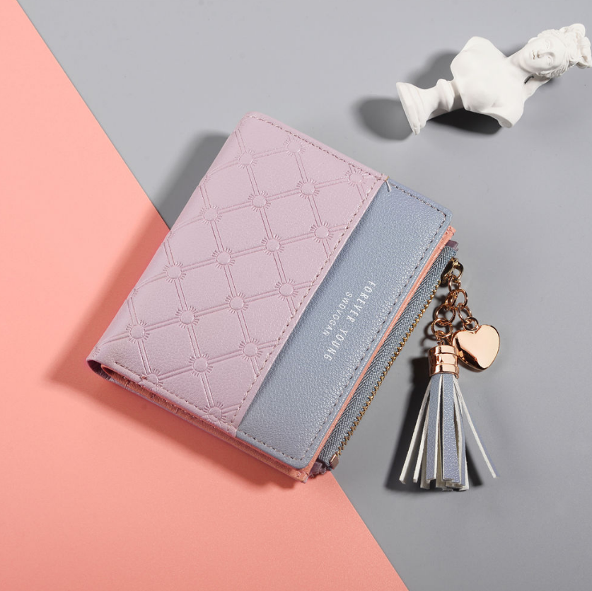 Contrast embossed zipper handbags