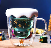 Double glass Christmas tree