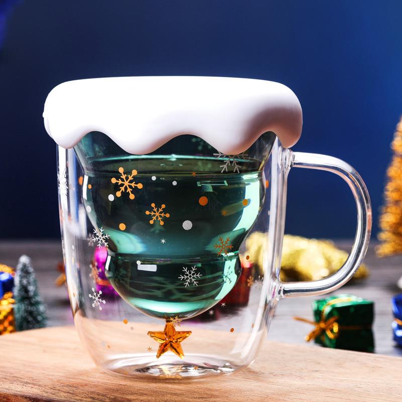 Double glass Christmas tree