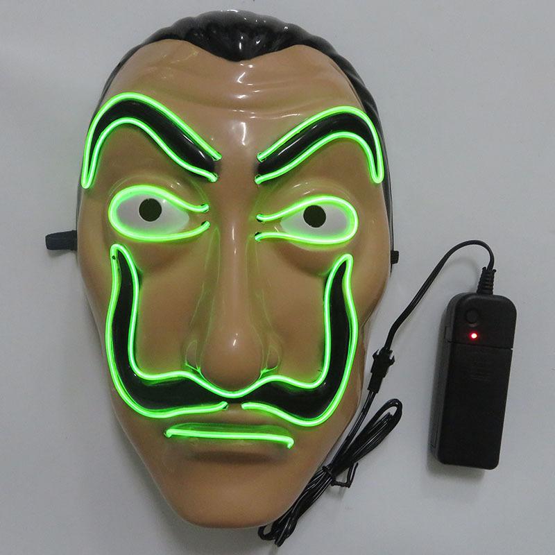 Scary glowing mask halloween