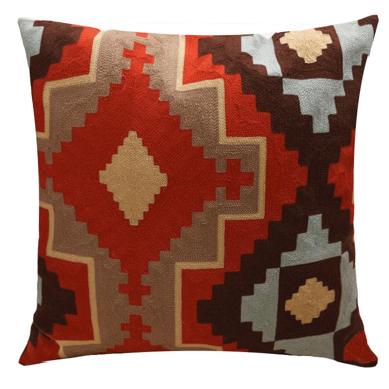 Cotton embroidered pillowcase