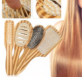Natural bamboo scalp massage comb