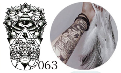 Waterproof tattoo sticker