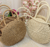 Large trumpet rattan bag new